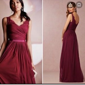 BHLDN Fleur Dress in Black Cherry